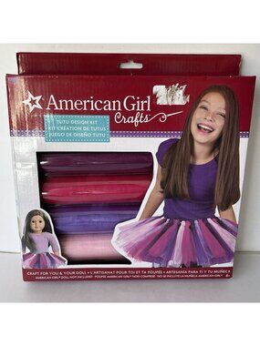 American Girl Crafts Tutu No Sew Design Kit Matching Child Doll Set Ages 8+
